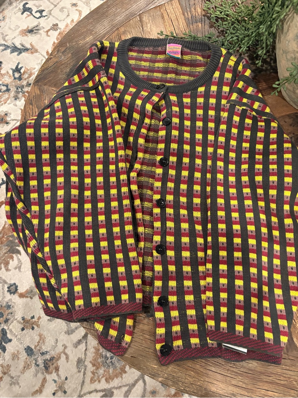Vintage Gudrun Sjödén Knit Cardigan Medium Sweater